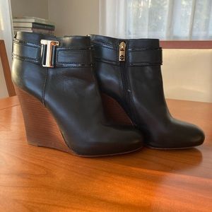 Tory Burch wedge boots booties Tenley. Size 8.5